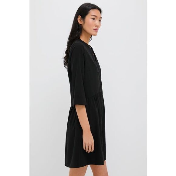TUCKERNUCK Black Stretch Crepe Royal Shirt Dress XL $148.00 - Picture 4 of 10
